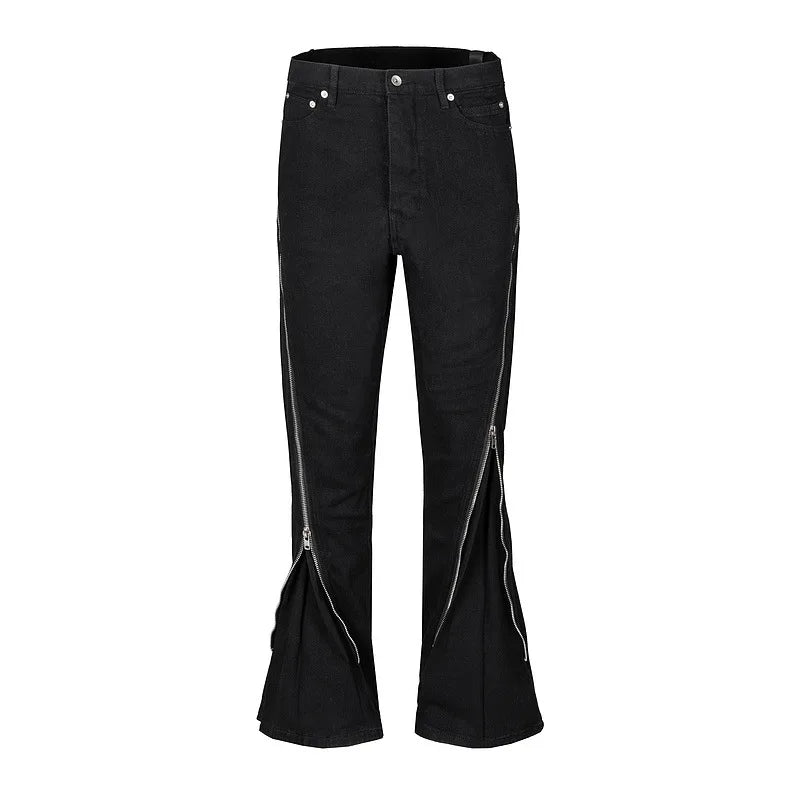 NOIR ZIP UP DENIM JEANS - FAITH IS WAR