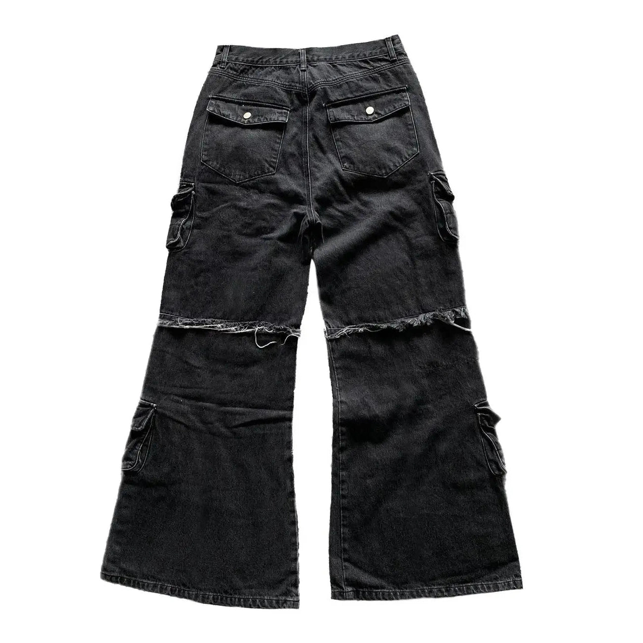 DISTRESSED UTILITY DENIM